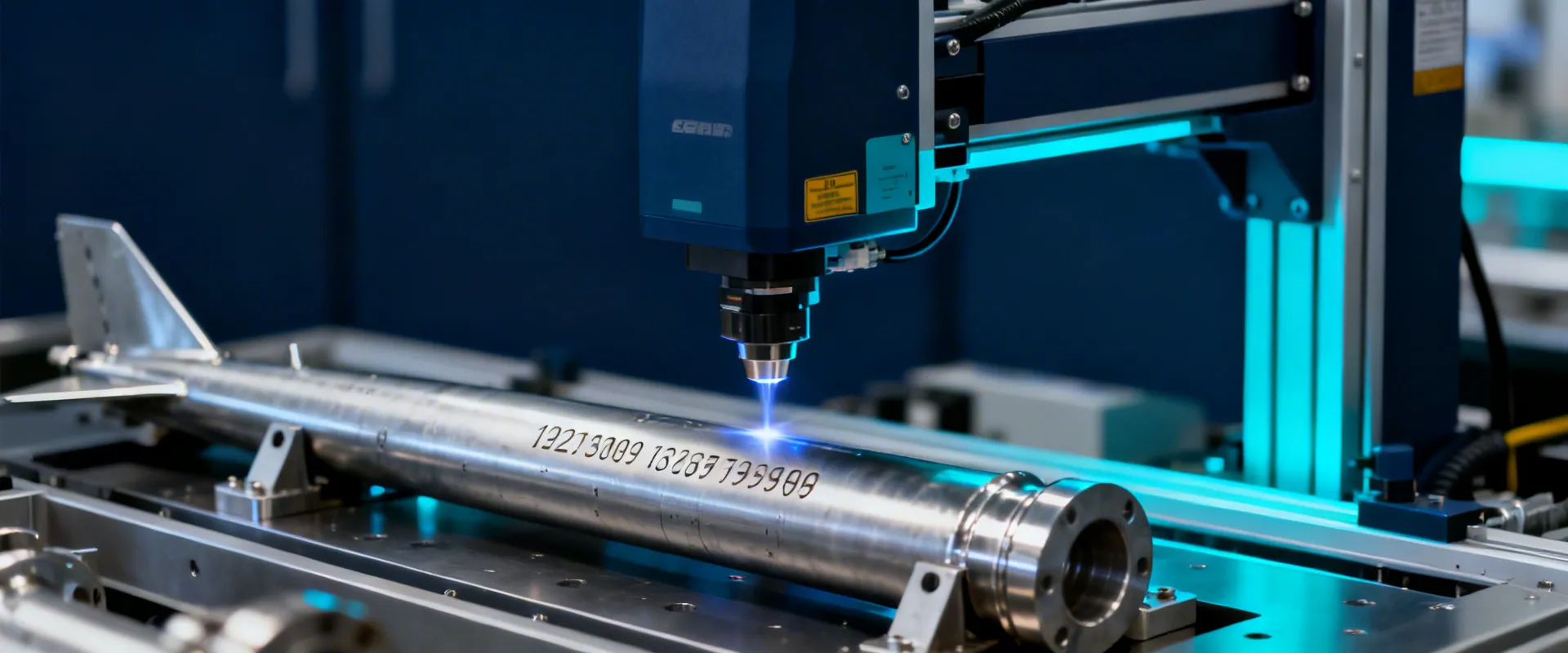 Gravotech precision laser marking system in industrial environment