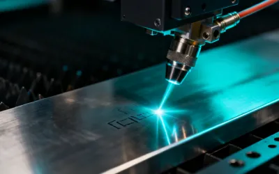 Fiber laser marking process