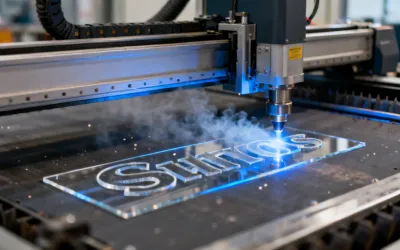 CO2 laser engraving and cutting process
